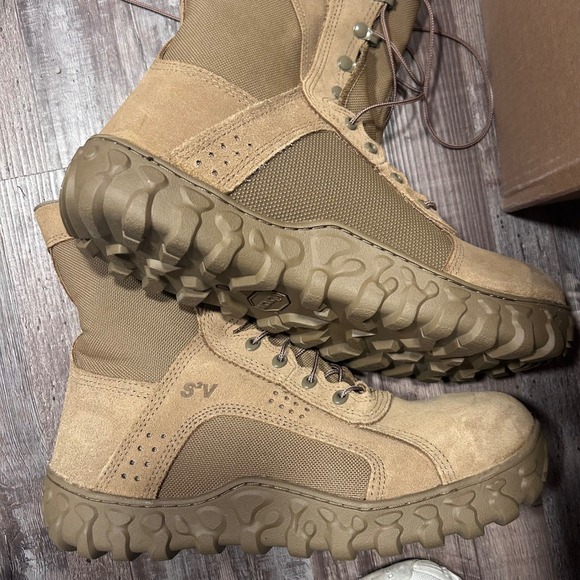 Rocky S2V Tactical Military Boots Mens 13 Brown Steel Toe ASTM‎ F2413 6104 New main image 6